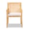 Baxton Studio Karis Modern and Contemporary Natural Finished Wood and Rattan Armchair 185-11869-Zoro - alternate 7